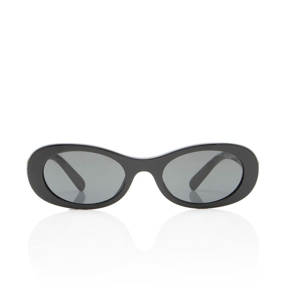 Miu Miu Logo Oval Sunglasses